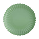 10.5 In. Scalloped Matcha Paper Plates | 40 Count